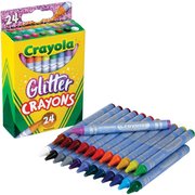 Crayola Glitter Crayons, Nontoxic, 24/PK, Assorted PK CYO523715